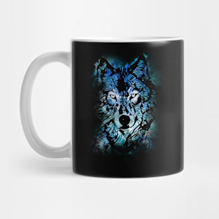 Wolf - Blue Mug